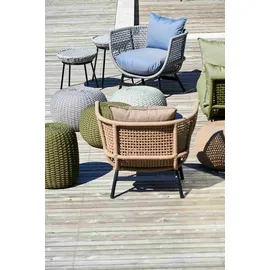 JAN KURTZ Suka Aluminium schwarz/PPL inkl. Kissenset - Schwarz