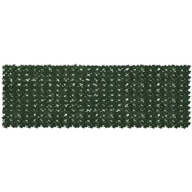 vidaXL Balkonverkleidung 300 x 100 cm Dunkelgrün Polyethylen