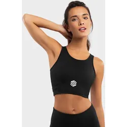 Damen Fitness Sport-BH Crunch Black SIROKO Schwarz SCHWARZ M