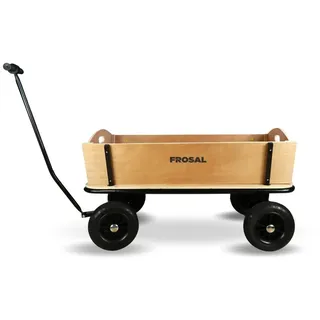 Frosal Bollerwagen Jörn Handwagen XXL Leiterwagen Transportwagen groß aus Holz
