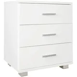 Wohnling Nachtschrank Latina 45 x 34 x 54 cm Weiß