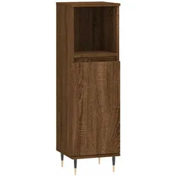 vidaXL Badschrank Braun Eichen-Optik 30x30x100 cm Holzwerkstoff