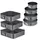 Relaxdays Springform Set 7-teilig rund & quadratisch 18-28 cm