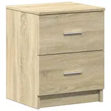 vidaXL Nachtschrank mit 2 Schubladen 40 x 36 x 50 cm Braun