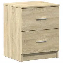 vidaXL Nachtschrank mit 2 Schubladen 40 x 36 x 50 cm Braun