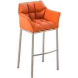 CLP Barhocker Damaso E mit 4-Fuß Gestell orange