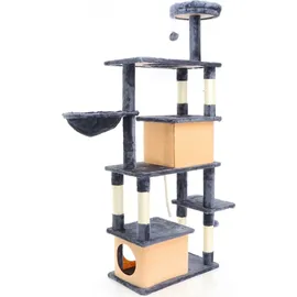 fudajo Kratzbaum 161 cm dunkelgrau