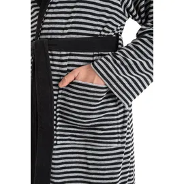 KangaROOS Bademantel Luana Grau/Schwarz S