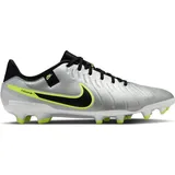 Nike Herren Legend 10 Academy FG/MG Sneaker, Metallic Silver/Black-Volt, 45.5