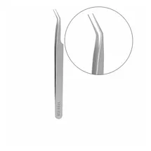 Nanolash Eyelash Tweezers Curved Hilfsmittel zum Auftragen von künstlichen Wimpern 1 St.