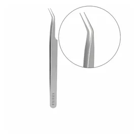 Nanolash Eyelash Tweezers Curved Hilfsmittel zum Auftragen von künstlichen Wimpern 1 St.