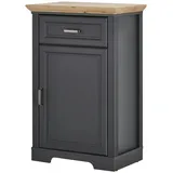 Höffner Schuhschrank Graphit Eiche 2 Fächer 1 Schubladen 65x102x41 cm