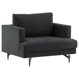 VCM Sessel Sofia Textil 104 x 82 x 92 cm Schwarz