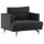 VCM Sessel Sofia Textil 104 x 82 x 92 cm Schwarz