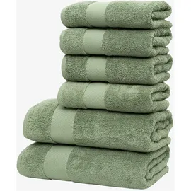 Wolkenfeld Handtuchset 6-tlg. grün