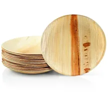 Wisefood Einwegteller rund Ø 20 cm beige 50er Set