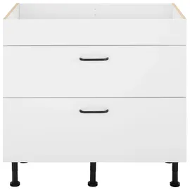 OPTIFIT Kochfeldumbauschrank Elga 90 x 58,4 x 87 cm Weiß