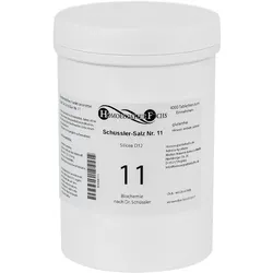 HOMOEOPATHIEFUCHS Schüssler-Salz Nummer 11 Silicea D12 Biochemie 4000 St Tabletten