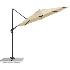 Schneider Schirme Rhodos Junior Ø 300 cm natur inkl. Ständer und Schutzhülle