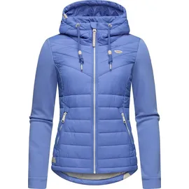 Ragwear Outdoorjacke Lucinda Steppjacke aus modernem Materialmix mit Kapuze blau S (36)