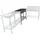 Westerholt Beistelltisch 100 x 50 cm Edelstahl Silber