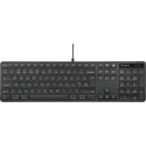 Targus AKB874UK - Tastatur, USB, schwarz, UK