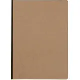 Clairefontaine 79140C Heft A4, Leinen, Age Bag, blanko, 96 Blatt, braun Tabakbraun