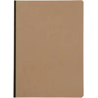 Clairefontaine 79140C Heft A4, Leinen, Age Bag, blanko, 96 Blatt, braun Tabakbraun