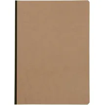 Clairefontaine 79140C Heft A4, Leinen, Age Bag, blanko, 96 Blatt, braun Tabakbraun
