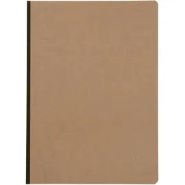 Clairefontaine 79140C Heft A4, Leinen, Age Bag, blanko, 96 Blatt, braun Tabakbraun