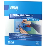 KNAUF Dichtmanschette zum dauerhaften Abdichten von Rohrdurchführungen, für 32 - 55 mm Rohr-Durchmesser – Rohr-Abdichtung, Dicht-Vlies wasser- und witterungs-beständig