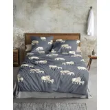 IRISETTE Panda 8545 Blau 155 x 200 cm + 2 x 80 x 80 cm