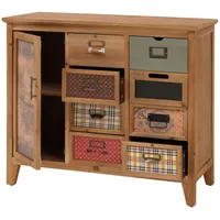 Mendler Apothekerkommode HWC-O63, Schrank Schubladen Etikettenhalter Vintage Shabby Muster,