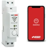 Vemer VE797200 MICRO BT - Astronomischer oder Stündlicher Zeitschaltuhr, Programmierung mit Bluetooth und APP, Montage DIN-Hutschiene, Weiß
