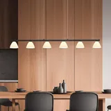 Hell Mona 6-flg. LED 114 cm schwarz