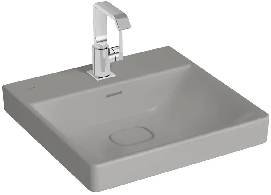 VitrA New Metropole Waschtisch wandgebunden rechteckig 50 x 47 cm mit Hahnloch,7525B476-7210 7525B476-7210