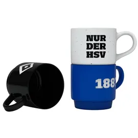 Hamburger SV Stapeltassen 2023 blau/weiß Unisex