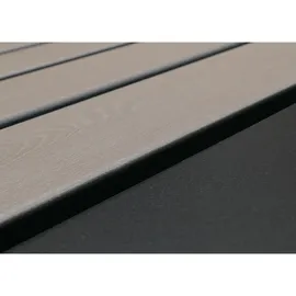 Proregal Mülltonnenverkleidung 122 x 132 x 84 cm schwarz