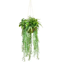 CREATIV green künstliche Pflanze Dekokugel, ca 30x80cm grün
