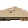 Quick Star Ersatzdach für Garten Pavillon 3x3 m 297 x 297 cm Beige