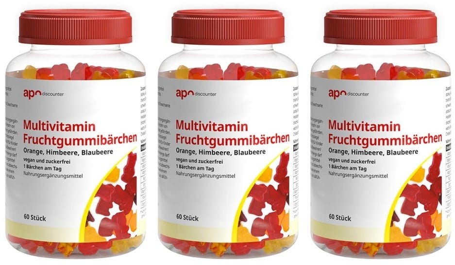 Multivitamin Fruchtgummibärchen zuckerfrei von apodiscounter