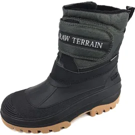 Spirale Winterstiefel Herren Schwarz/Grün 45