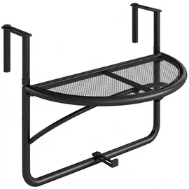 Outsunny Balkonhängetisch 60 x 50 x 45 cm Schwarz/Weiß