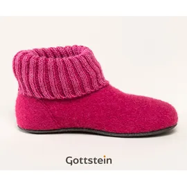 Gottstein Alpine Boot FE Hüttenschuh Hausschuh mit optimaler Passform, Rutschfeste Sohle, Temperaturausgleichende Eigenschaften - Pink - 22