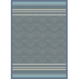 BASSETTI Maser Plaid aus 100% Baumwolle in der Farbe Azurblau B1, Maße: 240x250 cm - 9326059