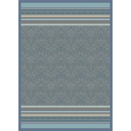 BASSETTI Maser Plaid aus 100% Baumwolle in der Farbe Azurblau B1, Maße: 240x250 cm - 9326059