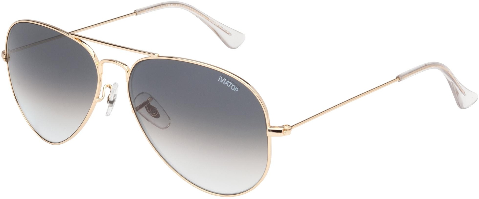 iVIATOR Sunglasses-Gold-115 Gradient Grey - Unisex