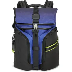 TUMI Alpha Bravo Logistics Rucksack mit Klappdeckel Royal Blue Ombre, blau gelb schwarz