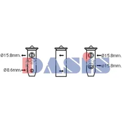 Expansionsventil Klimaanlage AKS DASIS 840324N