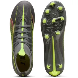 Puma Ultra 5 Match+ FG/AG Wn's Fussballschuh, Matte Aged Silver-Yellow alert/puma Aged Silver, 42